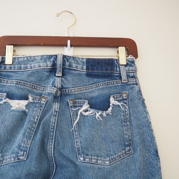 Abercrombie & Fitch Curve Love High Rise Mom Distressed Jean sz 26 / 2 - Picture 8 of 8